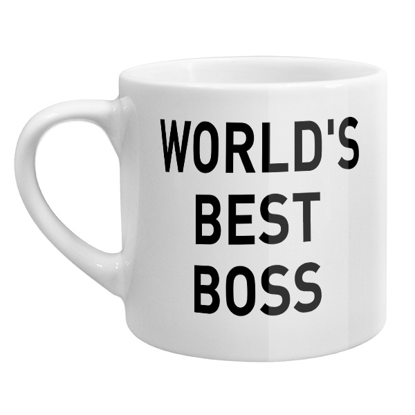 Кофейная чашка Лучший босс в мире, цвет белый